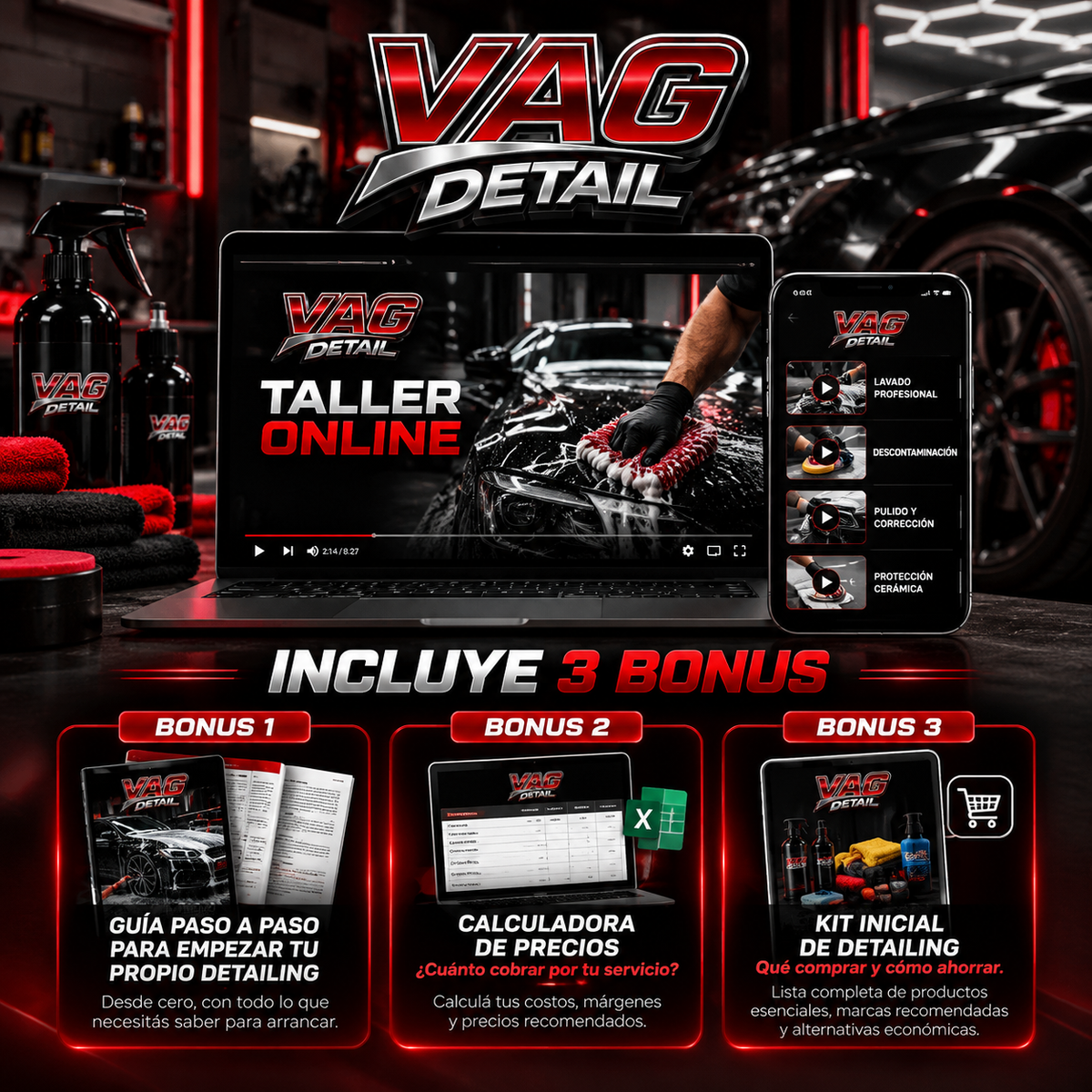 CURSO EN VIDEO DETAILING + 3 BONUS DE REGALO